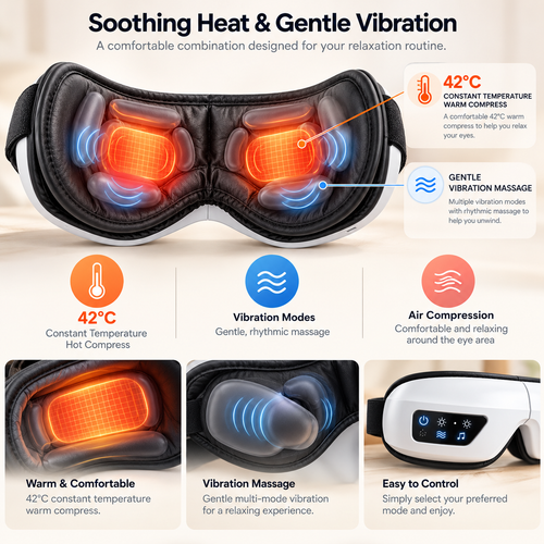 EyeCloud™ — Smart Bluetooth Eye Massager