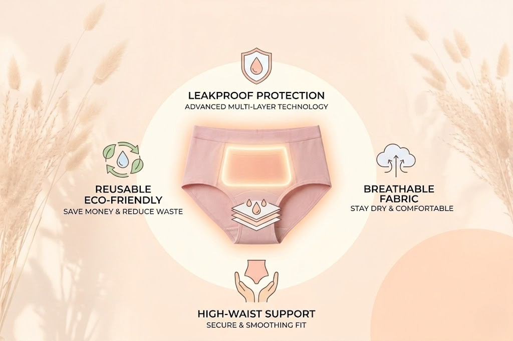 ComfortGuard™ Leak-Proof Period Underwear (4-Pack)